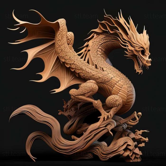 3D модель Азіатський дракон (STL)